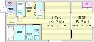 札幌駅 徒歩5分 1階の物件間取画像